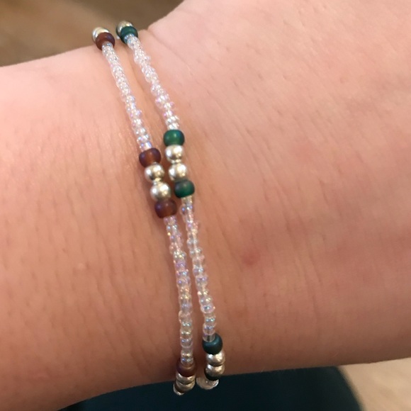 2 for $18❤️ Artisan Beaded Bracelets set of 2 - Picture 2 of 5